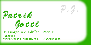 patrik gottl business card